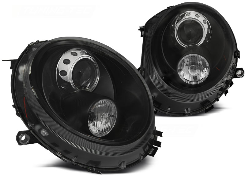 STRÅLKASTARE SVART TILL BMW MINI (COOPER) 2006-2014