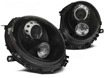 STRÅLKASTARE SVART TILL BMW MINI (COOPER) 2006-2014