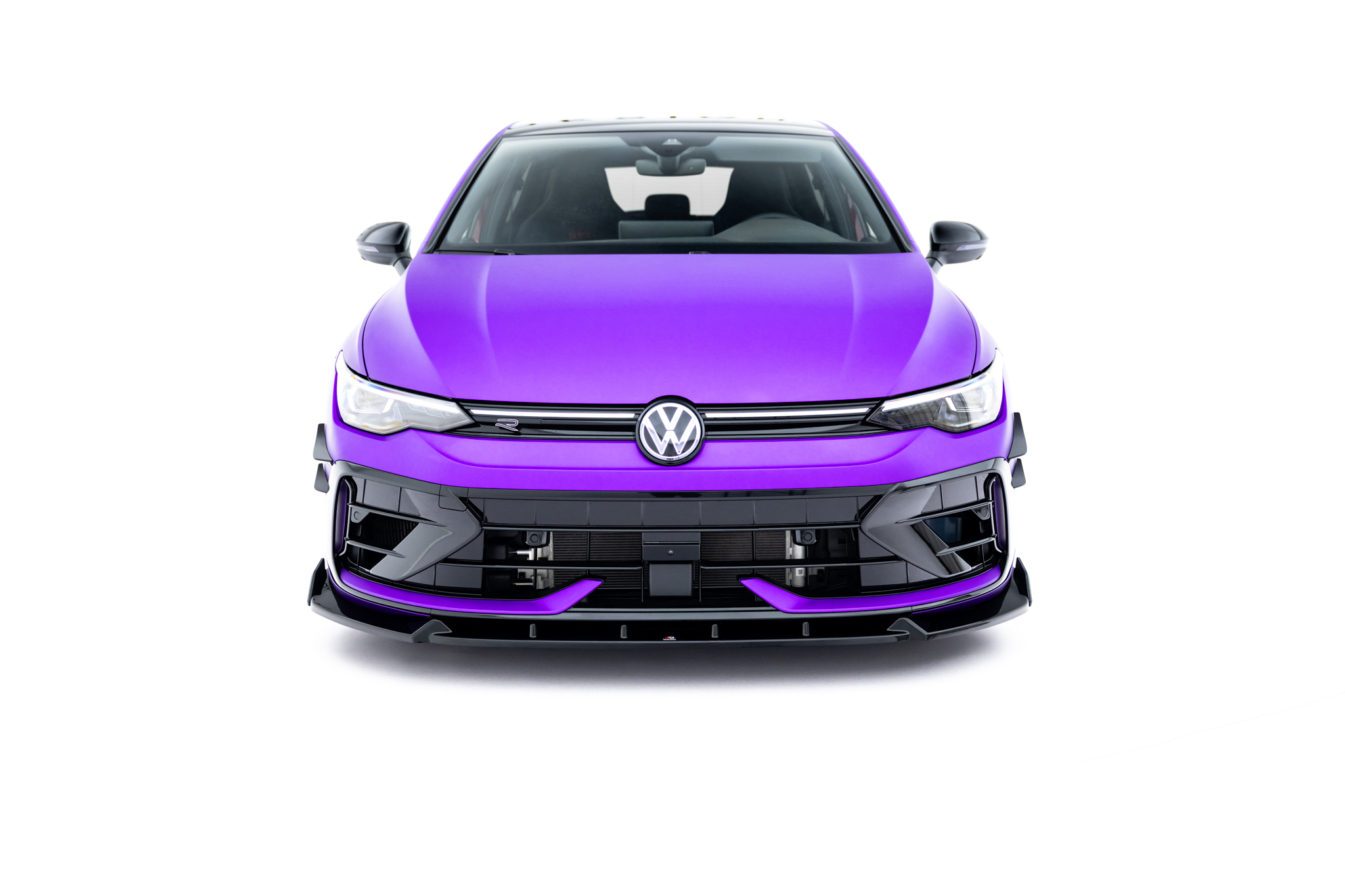 FRONT SPLITTER V.3 + FLAPS SUITABLE FOR VOLKSWAGEN GOLF R HATCHBACK / VARIANT MK8 FACELIFT – MAXTON DESIGN - 2