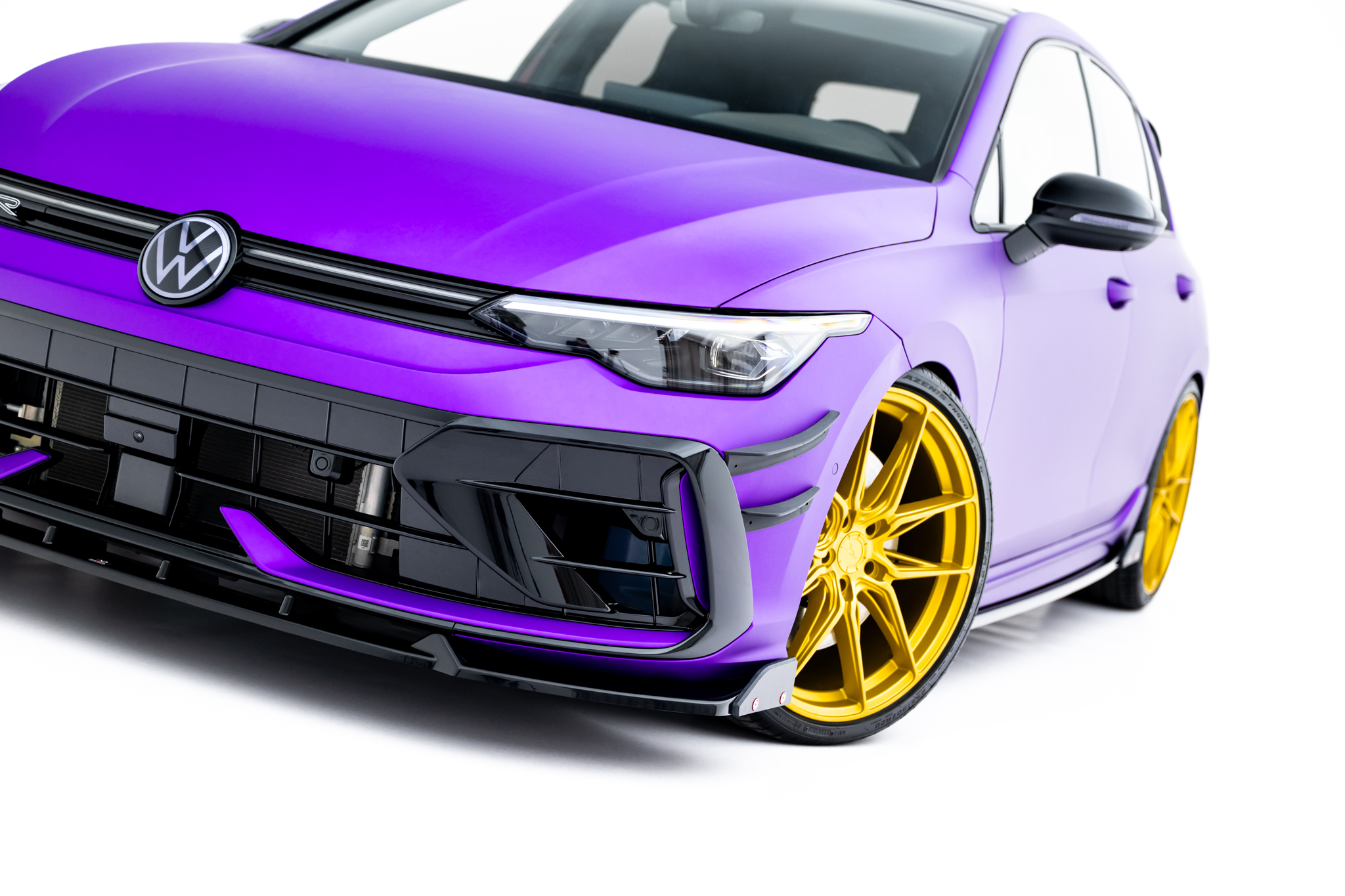 FRONT SPLITTER V.3 + FLAPS SUITABLE FOR VOLKSWAGEN GOLF R HATCHBACK / VARIANT MK8 FACELIFT – MAXTON DESIGN - 6