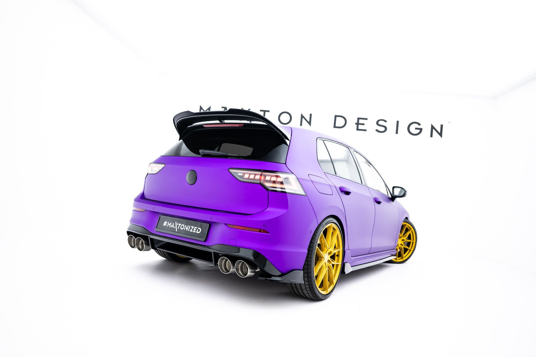 REAR SIDE SPLITTERS V.7 SUITABLE FOR VOLKSWAGEN GOLF R HATCHBACK MK8 / MK8 FACELIFT – MAXTON DESIGN - 5