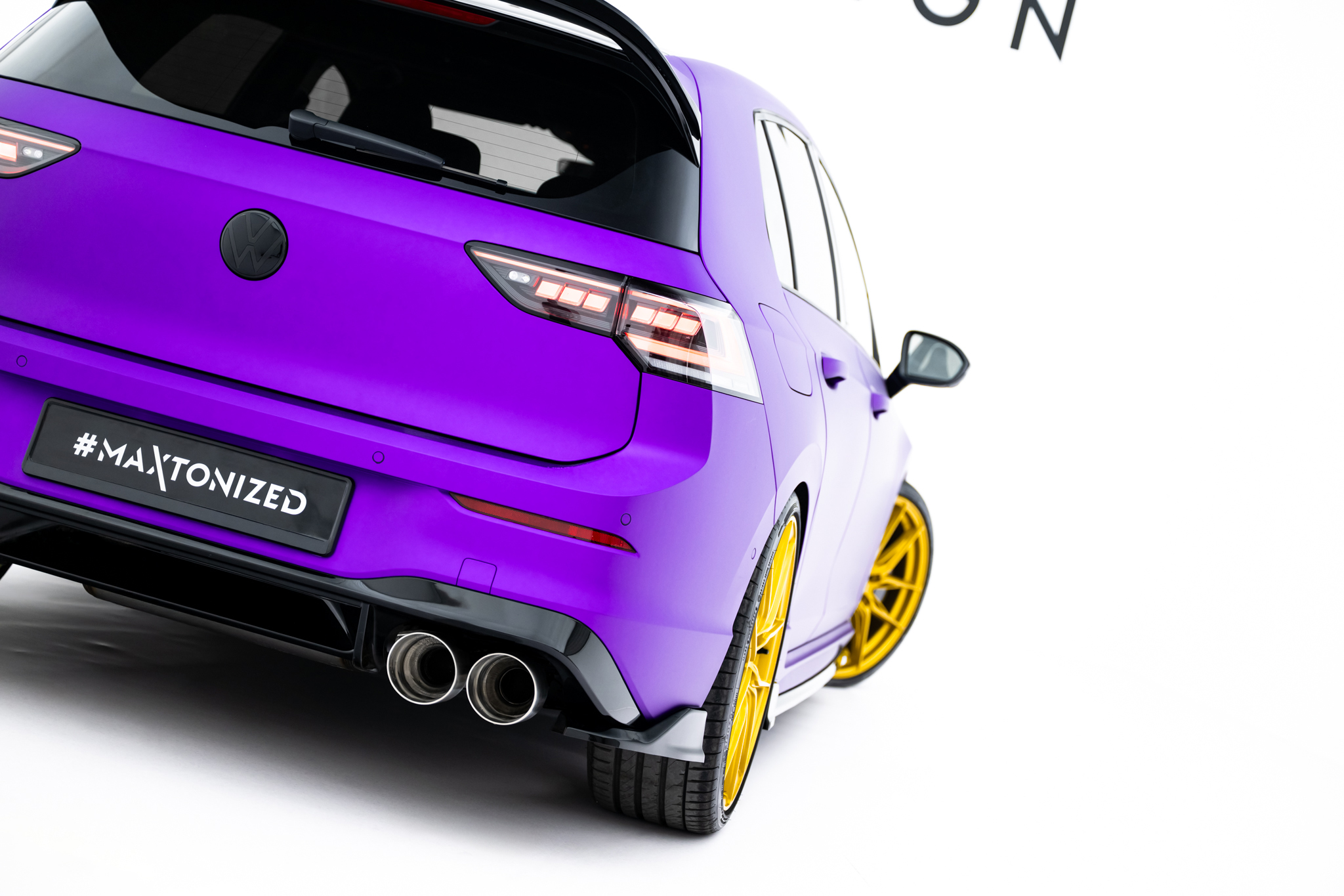 REAR SIDE SPLITTERS V.7 SUITABLE FOR VOLKSWAGEN GOLF R HATCHBACK MK8 / MK8 FACELIFT – MAXTON DESIGN - 4