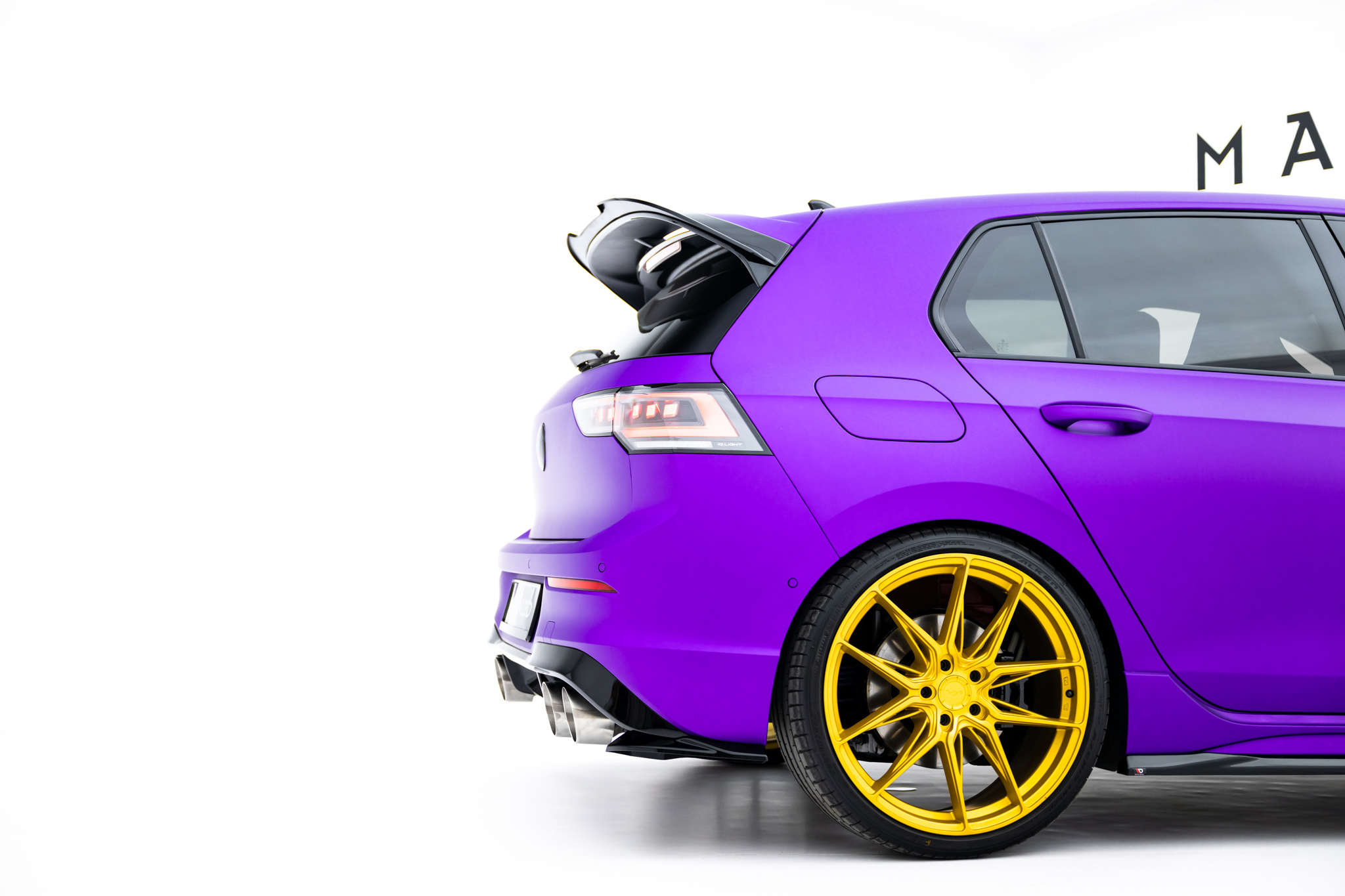 REAR SIDE SPLITTERS V.8 SUITABLE FOR VOLKSWAGEN GOLF R HATCHBACK MK8 / MK8 FACELIFT – MAXTON DESIGN - 4