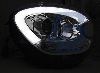 STRÅLKASTARE TUBE LIGHT KROM TILL BMW MINI (COOPER) R60 R61 COUNTRYMAN 2010-2016