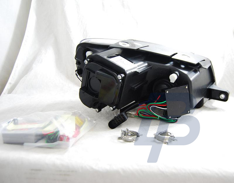 HEADLIGHTS VW PASSAT B6 3C 03.05-10 TRU DRL BLACK - 2