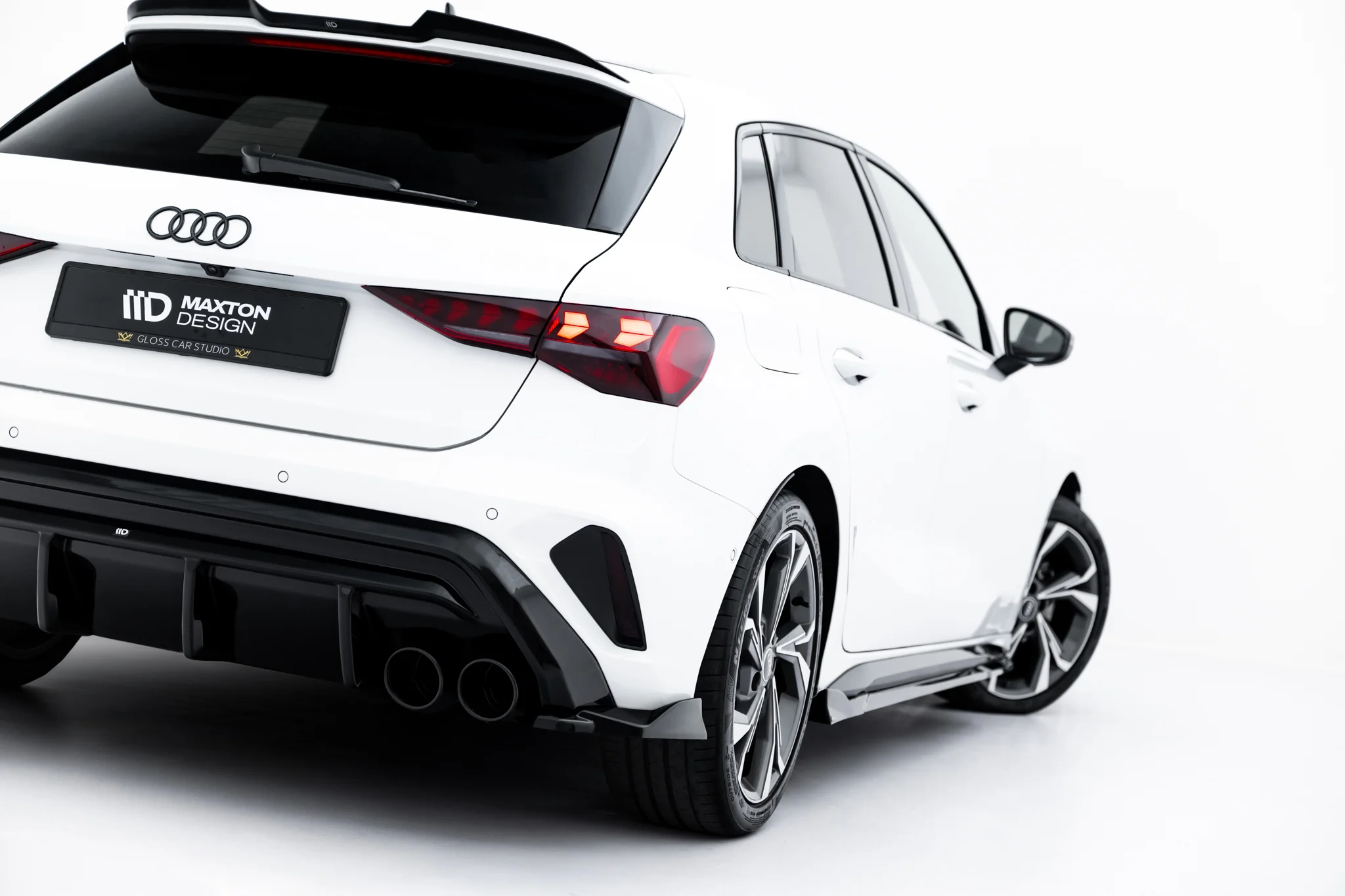 REAR SIDE SPLITTERS V.4 SUITABLE FOR AUDI S3 SPORTBACK 8Y FACELIFT – MAXTON DESIGN - 2