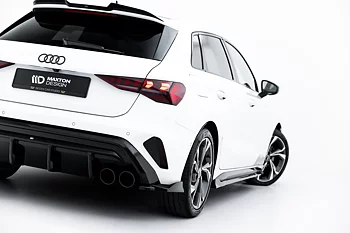 REAR SIDE SPLITTERS V.4 SUITABLE FOR AUDI S3 SPORTBACK 8Y FACELIFT – MAXTON DESIGN