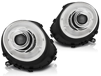 STRÅLKASTARE TUBE LIGHT KROM TILL BMW MINI (COOPER) 2006-2014