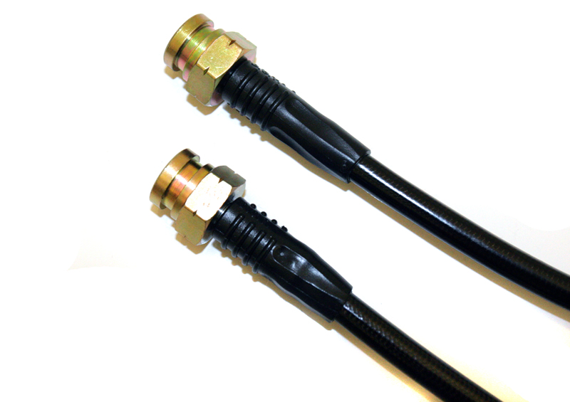 AGENCY POWER FRONT STEEL BRAIDED BRAKE LINES MITSUBISHI EVO X 08-12 - 2