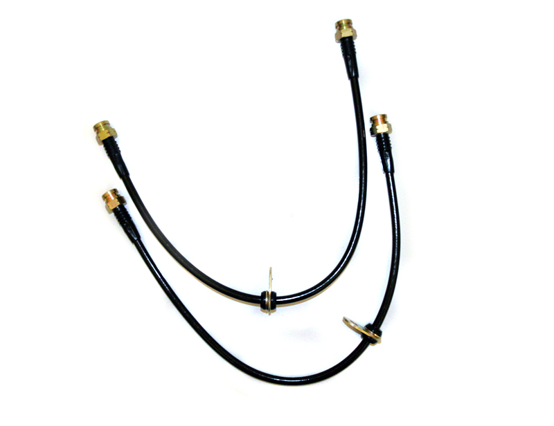 AGENCY POWER FRONT STEEL BRAIDED BRAKE LINES MITSUBISHI EVO X 08-12