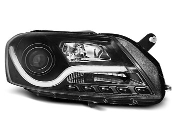 STRÅLKASTARE VW PASSAT B7 10.10-10.14 SVARTA TUBE LIGHT