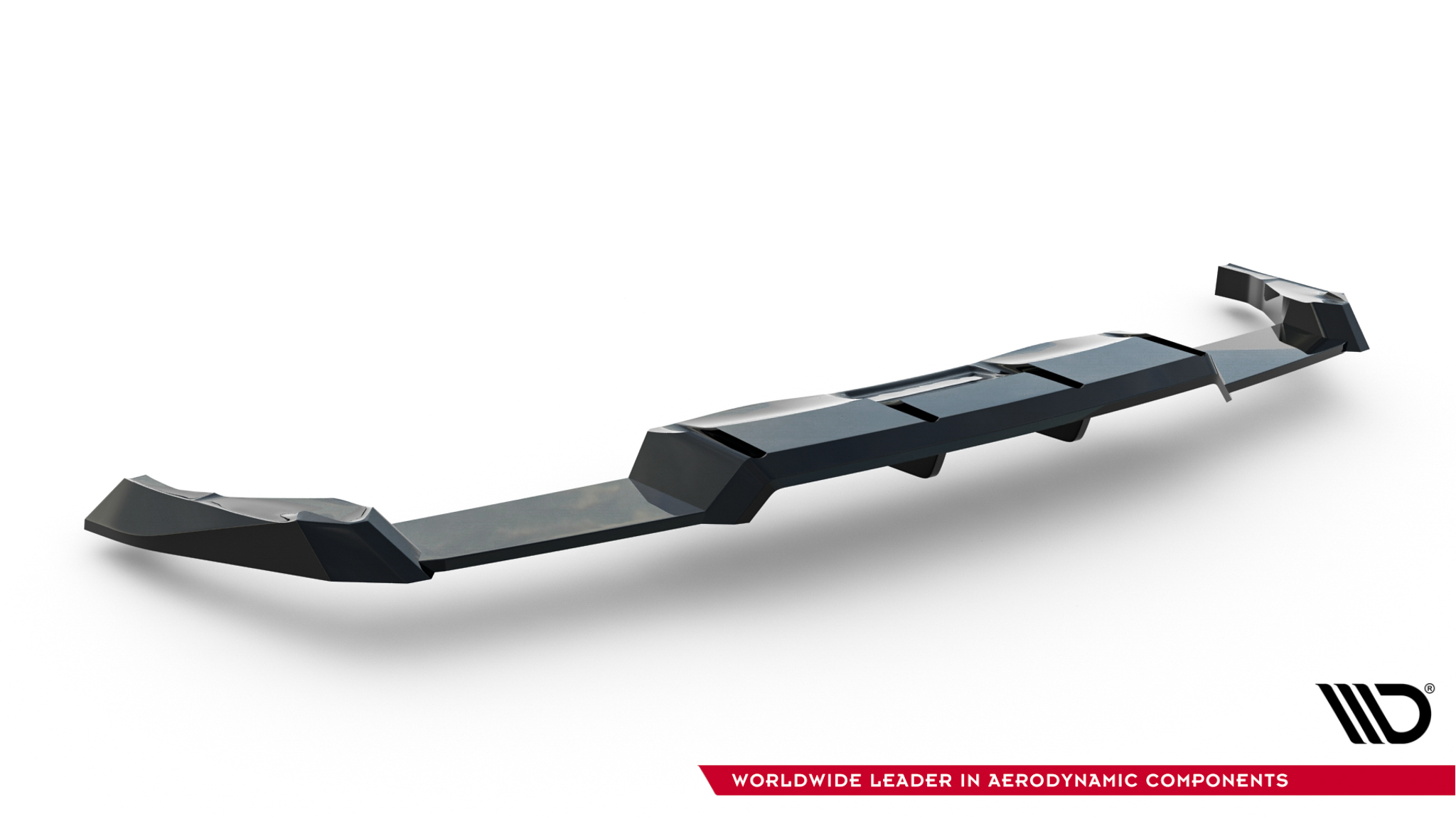REAR SPLITTER (WITH VERTICAL BARS) V.2 SUITABLE FOR VOLKSWAGEN GOLF R HATCHBACK MK8 / MK8 FACELIFT – MAXTON DESIGN - 5