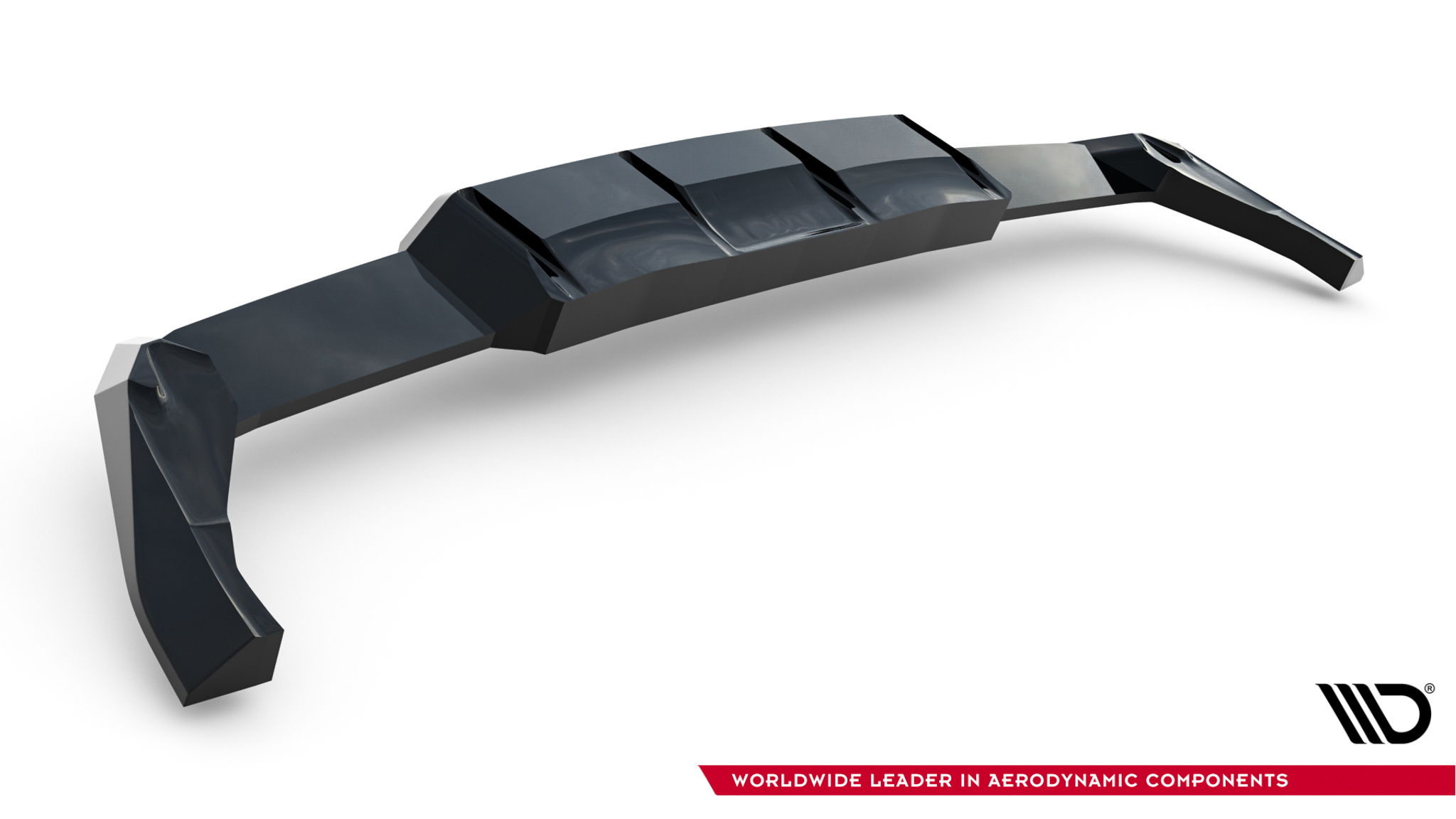 REAR SPLITTER (WITH VERTICAL BARS) V.2 SUITABLE FOR VOLKSWAGEN GOLF R HATCHBACK MK8 / MK8 FACELIFT – MAXTON DESIGN - 6