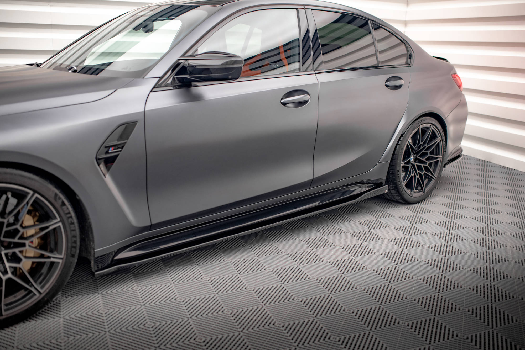 Side Skirts Diffusers V.2 Bmw M3 G80 (2021-) - 3
