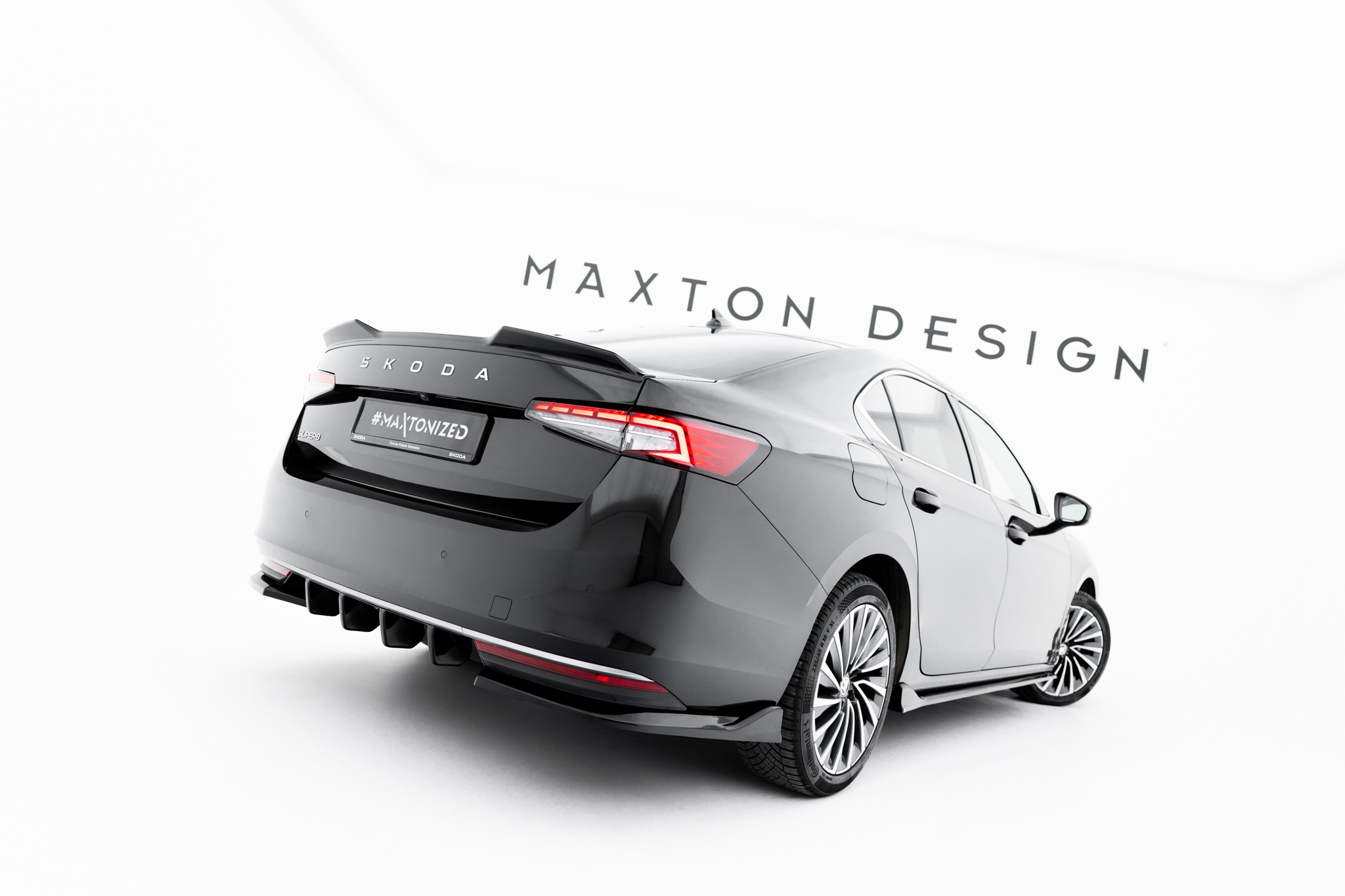 SPOILER CAP 3D SUITABLE FOR SKODA SUPERB STANDARD / SPORTLINE SEDAN MK4 – MAXTON DESIGN - 2