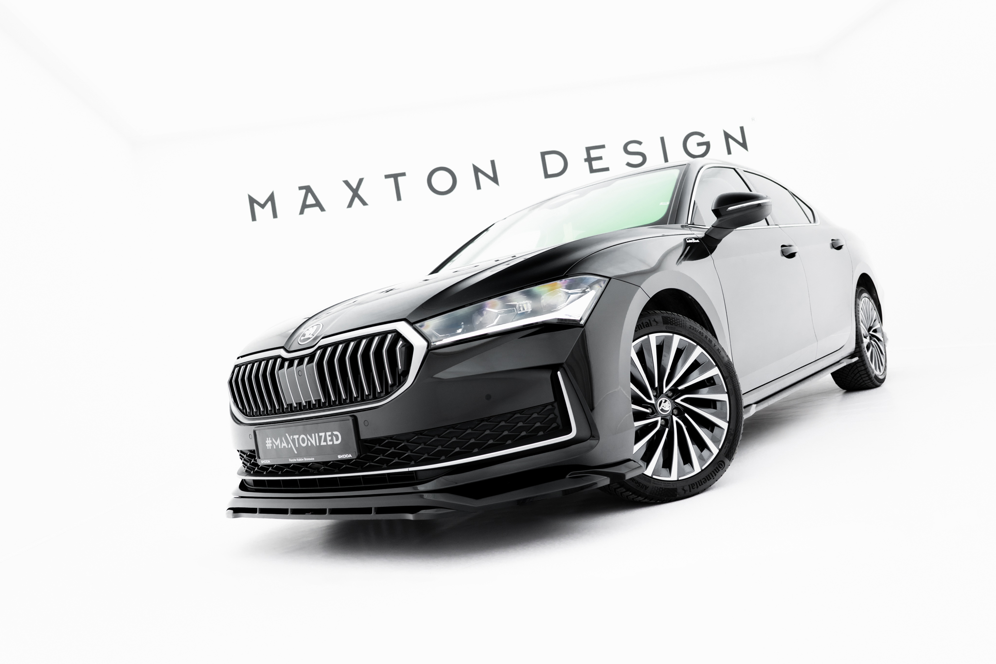 FRONT SPLITTER V.1 SUITABLE FOR SKODA SUPERB MK4 – MAXTON DESIGN - 2