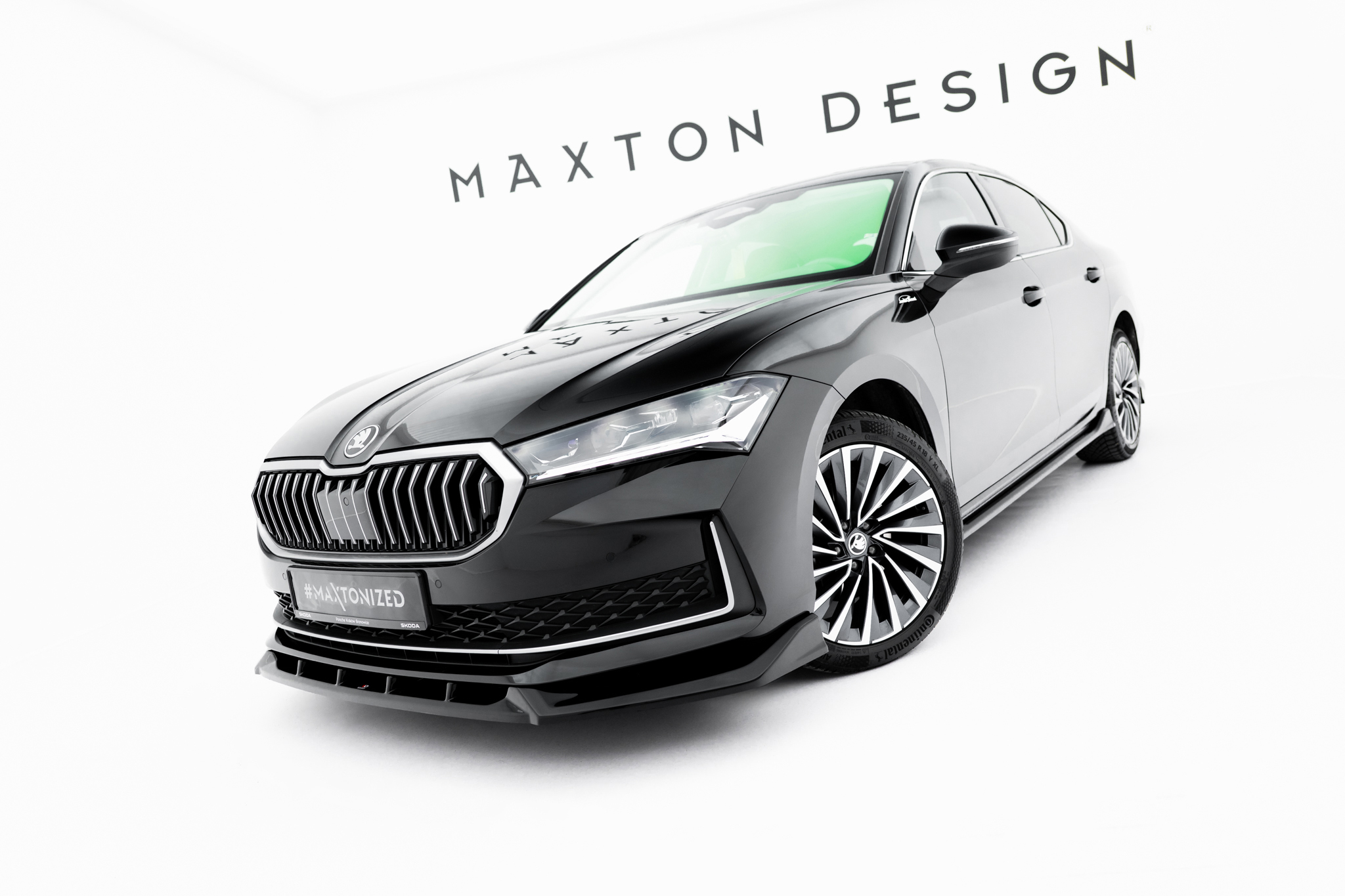 FRONT SPLITTER V.2 SUITABLE FOR SKODA SUPERB MK4 – MAXTON DESIGN - 5