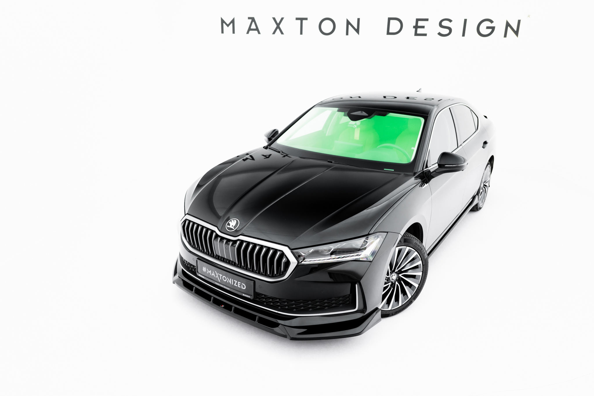 FRONT SPLITTER V.2 SUITABLE FOR SKODA SUPERB MK4 – MAXTON DESIGN - 4