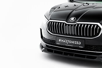 FRONT SPLITTER V.2 SUITABLE FOR SKODA SUPERB MK4 – MAXTON DESIGN