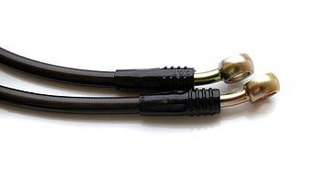 AGENCY POWER FRONT STEEL BRAIDED BRAKE LINES CHEVROLET C6 CORVETTE 05-13