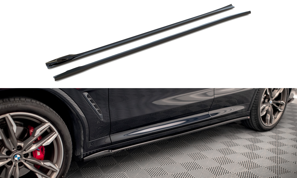 Side Skirts Diffusers V.2 BMW X3 M40d / M40i / M-Pack G01