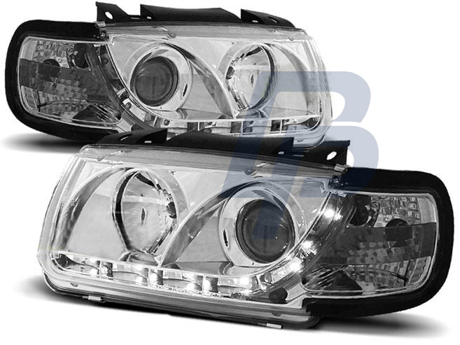 HEADLIGHTS VW POLO 6N 10.94-09.99 HATCHBACK DAYLIGHT CHROME - 2