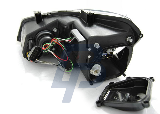HEADLIGHTS LAMPY PRZEDNIE VW POLO 6R 09-03.14  DRL BLACK - 2