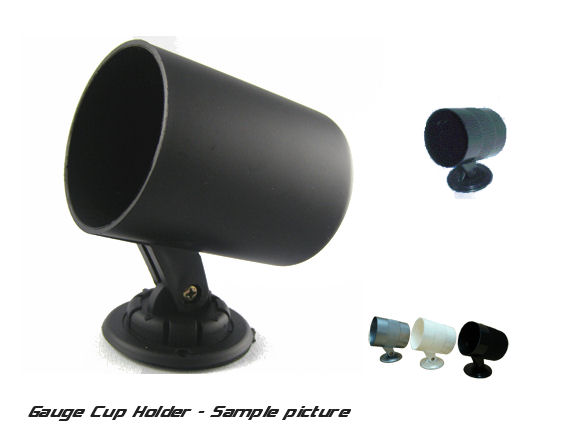 SIX-PERFORMANCE UNIVERSAL 52MM GAUGE CUP HOLDER BLACK