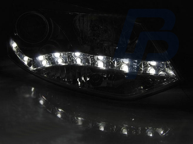 HEADLIGHTS VW POLO 6R 09-03.14  DRL CHROME - 3