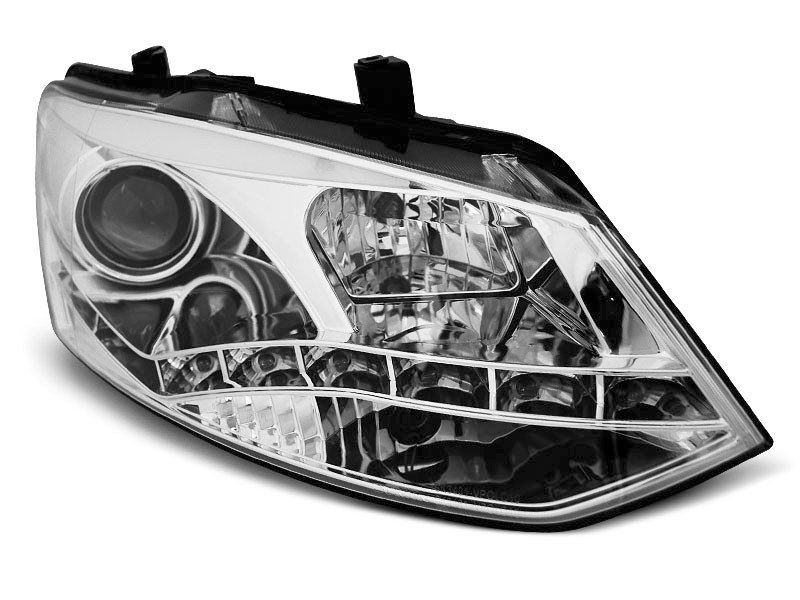 HEADLIGHTS VW POLO 6R 09-03.14  DRL CHROME