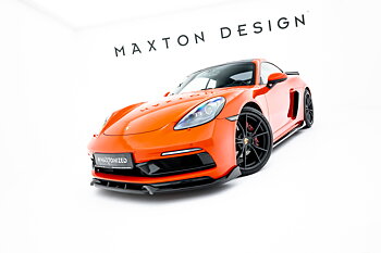 FRONT SPLITTER  V.3 SUITABLE FOR PORSCHE 718 CAYMAN GTS 982C / 718 BOXSTER GTS 982 – MAXTON DESIGN