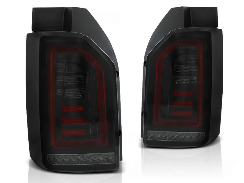 LED-BAKLYKTOR TONAD SVART RÖD TILL VW T6 2015-2019