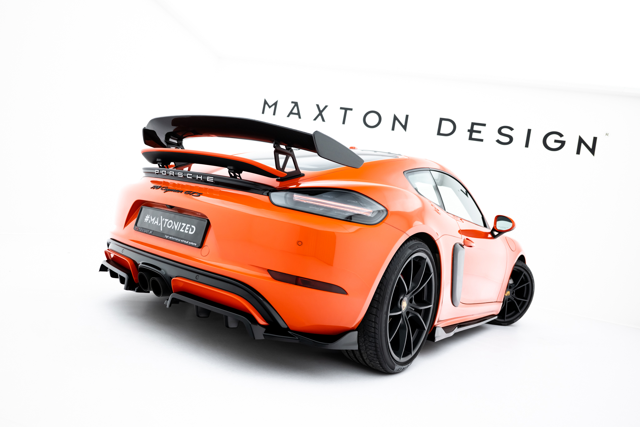 REAR SPLITTER (WITH VERTICAL BARS) SUITABLE FOR PORSCHE 718 CAYMAN GTS 982C – MAXTON DESIGN - 5