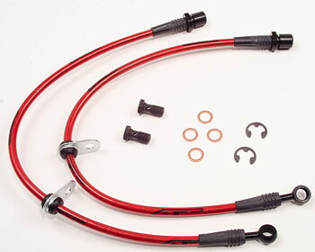 AGENCY POWER FRÄMRE STÅL FLÄTADE BROMSRÖR SUBARU WRX 02-05