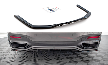 Central Rear Splitter (Vertical Bars) BMW 7 G11 M-Pack Facelift (2019-)