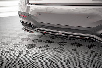 Central Rear Splitter (Vertical Bars) BMW 7 G11 M-Pack Facelift (2019-)
