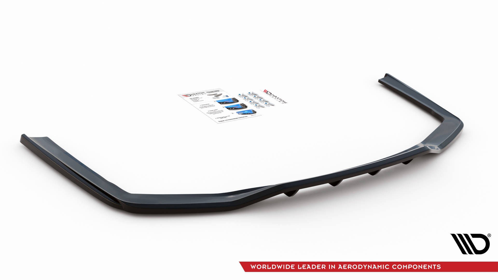 Central Rear Splitter (Vertical Bars) BMW 7 G11 M-Pack Facelift (2019-) - 4