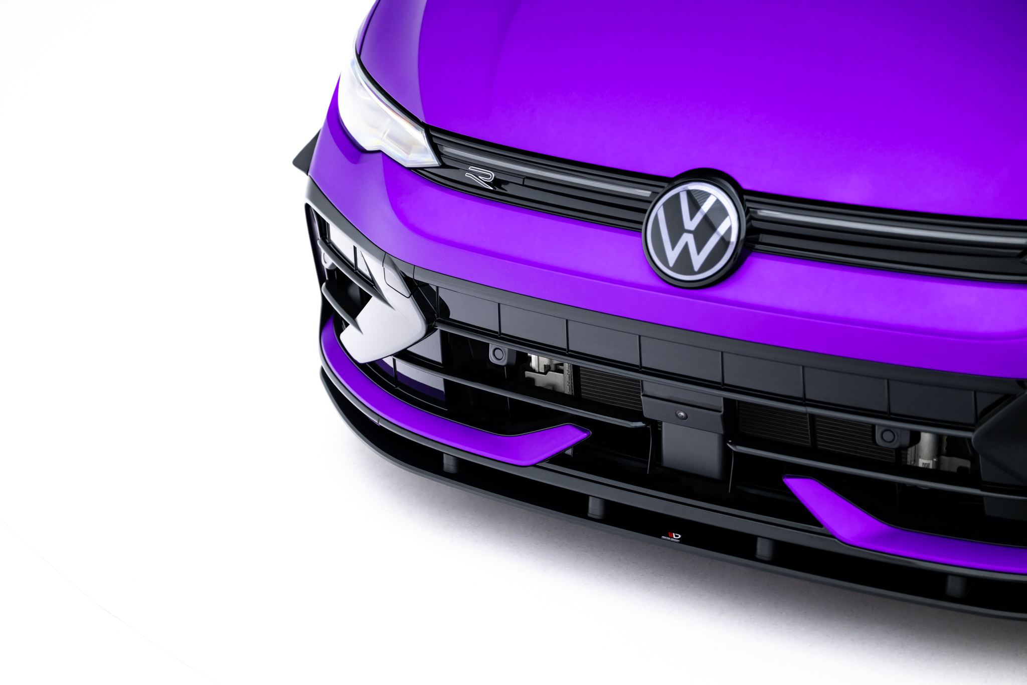 STREET PRO FRONT SPLITTER SUITABLE FOR VOLKSWAGEN GOLF R HATCHBACK MK8 FACELIFT – MAXTON DESIGN - 2