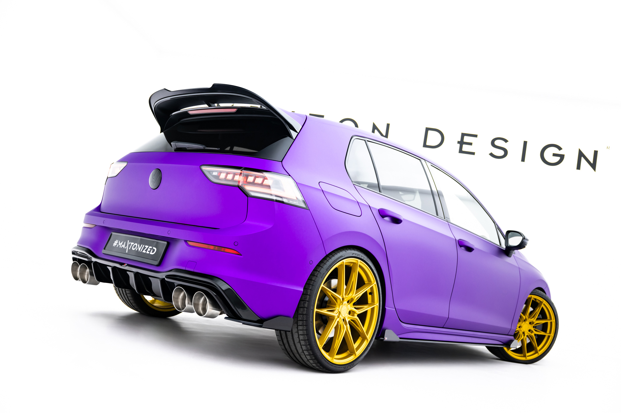 STREET PRO BAKRE SIDOSPLITTERS V.2 + FLÄRPAR V.2 TILL VOLKSWAGEN GOLF R HALVKOMBI MK8 / MK8 FACELIFT TILL MED : VW-GO-8-R-RS2G – MAXTON DESIGN - 5