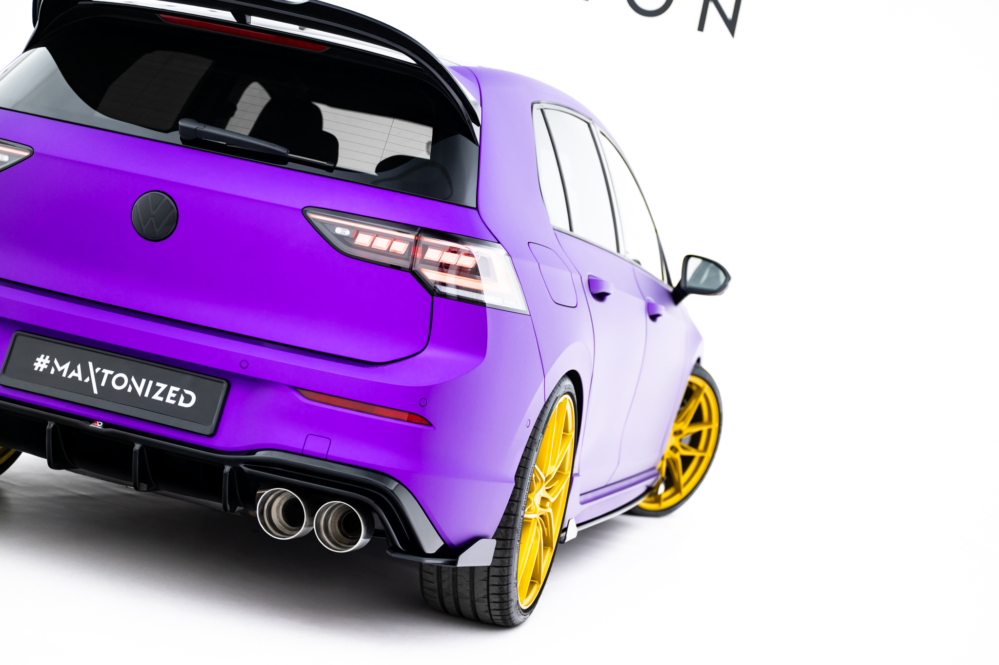 STREET PRO BAKRE SIDOSPLITTERS V.2 + FLÄRPAR V.2 TILL VOLKSWAGEN GOLF R HALVKOMBI MK8 / MK8 FACELIFT TILL MED : VW-GO-8-R-RS2G – MAXTON DESIGN - 4