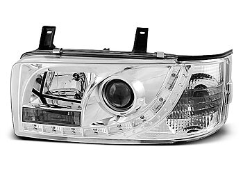 HEADLIGHTS VW T4 90-03.03 TRANSPORTER DAYLIGHT CHROME