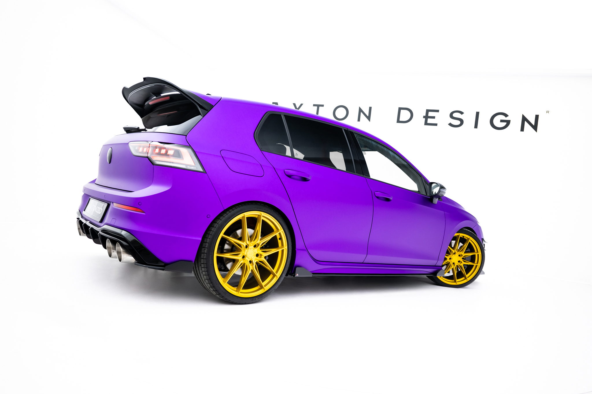 STREET PRO SIDE SKIRTS DIFFUSERS + FLAPS SUITABLE FOR VOLKSWAGEN GOLF R HATCHBACK MK8 / MK8 FACELIFT – MAXTON DESIGN - 6