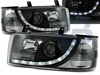 HEADLIGHTS VW T4 90-03.03 TRANSPORTER DAYLIGHT BLACK