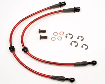 AGENCY POWER FRÄMRE STÅL FLÄTADE BROMSRÖR SUBARU IMPREZA GC8 98-01 | LEGACY 97-04