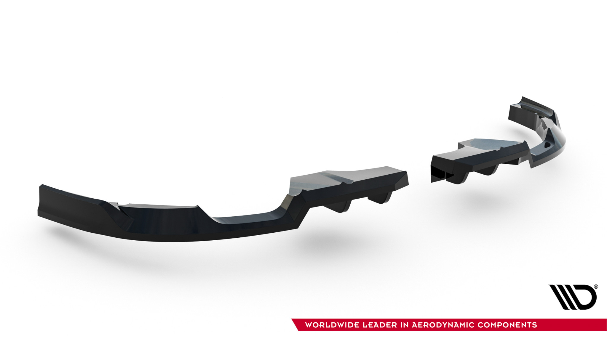 REAR SPLITTER (WITH VERTICAL BARS) SUITABLE FOR MINI COUNTRYMAN JCW U25 – MAXTON DESIGN