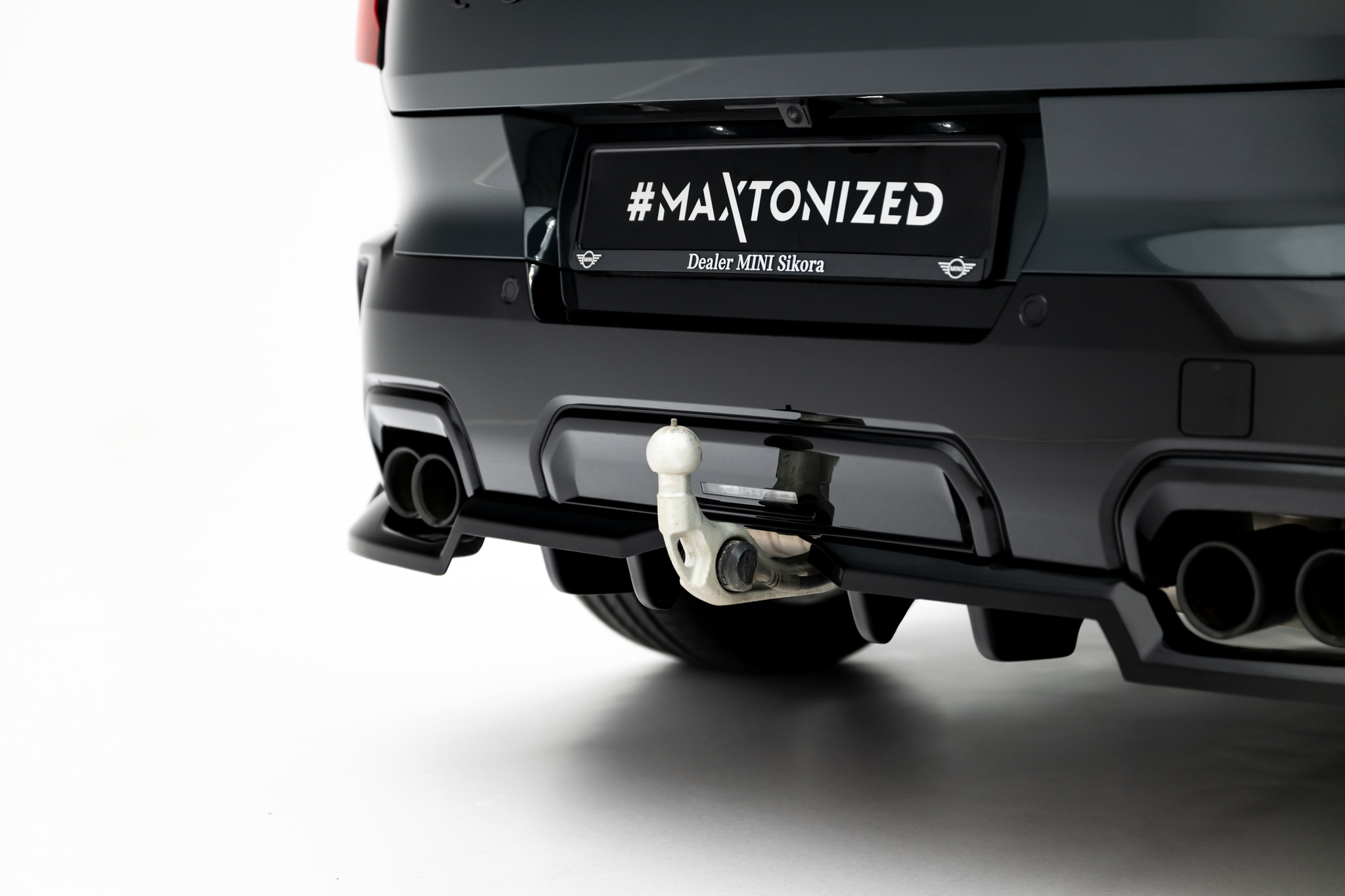 REAR SPLITTER (WITH VERTICAL BARS) SUITABLE FOR MINI COUNTRYMAN JCW U25 – MAXTON DESIGN - 3