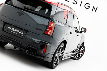 REAR SPLITTER (WITH VERTICAL BARS) SUITABLE FOR MINI COUNTRYMAN JCW U25 – MAXTON DESIGN