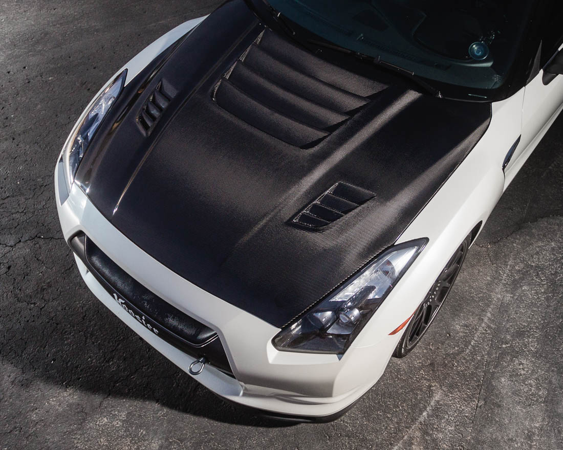 AGENCY POWER AERAVORM KOLFIBER LUFTINTAG HUV NISSAN R35 GT-R 09-16 - 3