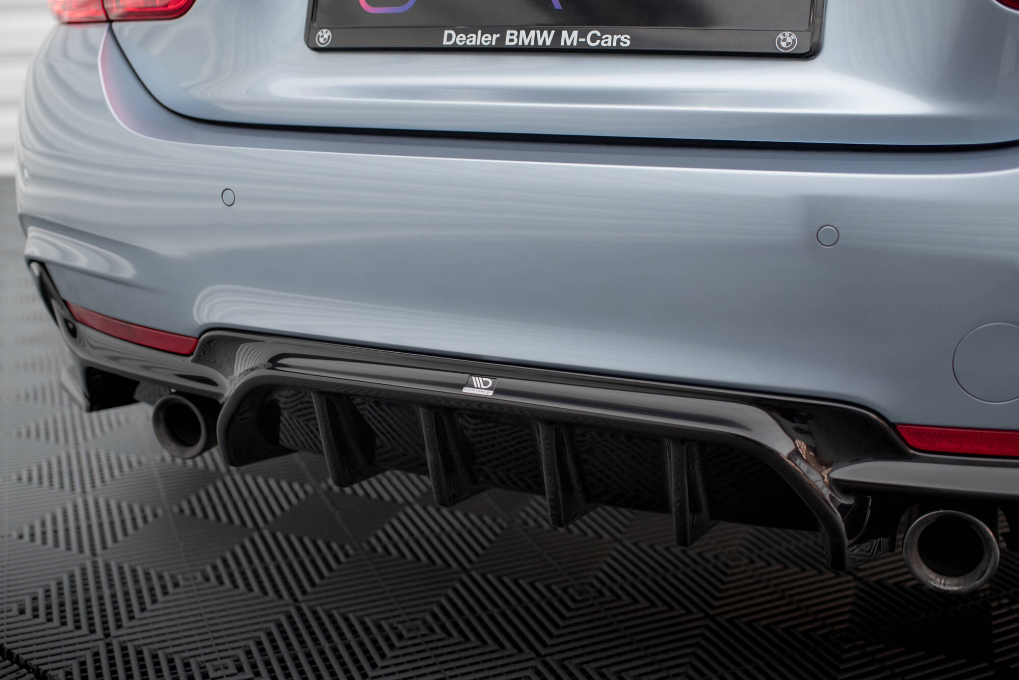 Rear Valance BMW 4 Coupe / Gran Coupe / Cabrio M-Pack F32 / F36 / F33 (Version with single exhausts on both sides) - 3