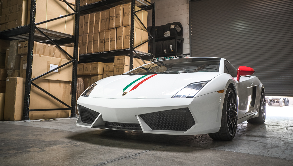 AGENCY POWER CARBON FIBER FRONT SPOILER LAMBORGHINI GALLARDO LP560-4 LP550-2 09-15 - 2